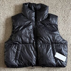 Women's Black Puffer Vest